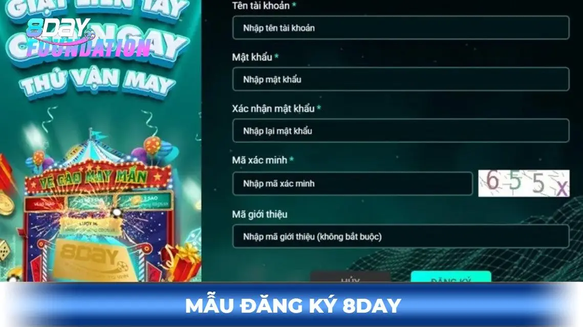 Các bước đăng ký 8day
